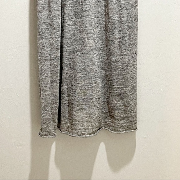MOTH ANTHROPOLOGIE Women’s Gray Knit Alpaca Blend Flutter Sleeve Dress Lined M - Picture 5 of 8